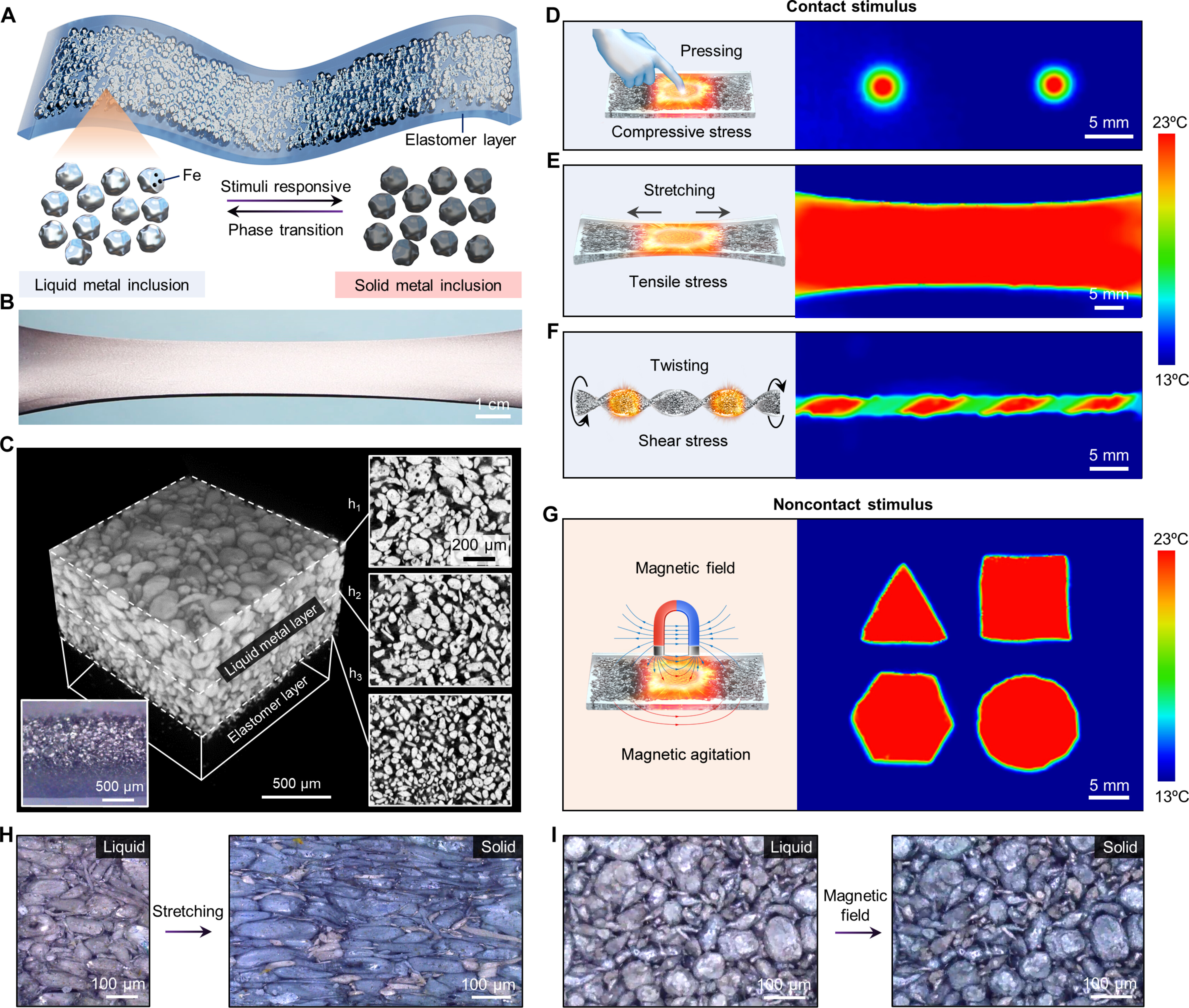 Multi-stimulus perception and visualization by an intelligent liquid ...